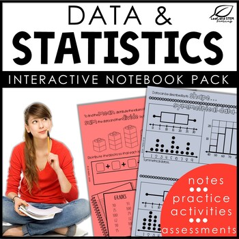Preview of Data and Statistics Notes | Print & Digital
