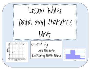 Preview of Data and Statistics Unit: Scaffolded Notes