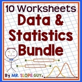 Data and Statistics Worksheets Bundle