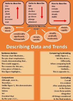 Preview of Data and trends VOCABULARY POSTER
