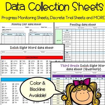 Preview of Data sheets for special education