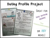 Dating Profile Project for any Genre or Novel Study