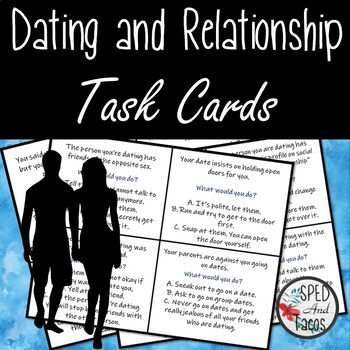 Preview of Dating and Relationship Task Cards