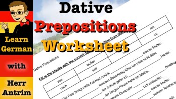 Preview of Dative Prepositions in German