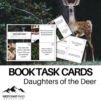 Preview of Daughters Of The Deer Indigenous Literature Book Task Cards