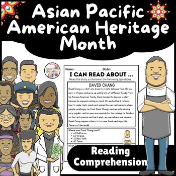 Preview of David Chang  Reading Comprehension / Asian Pacific American Heritage Month