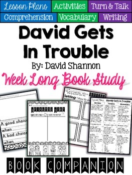 Preview of David Gets In Trouble Book Companion
