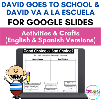 Preview of David Goes To School & David va a la escuela for Google Slides