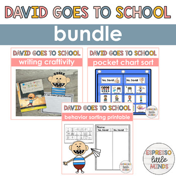 Preview of David Goes to School Back-to-School Activities