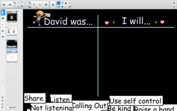 Preview of David Goes to School, Smartboard