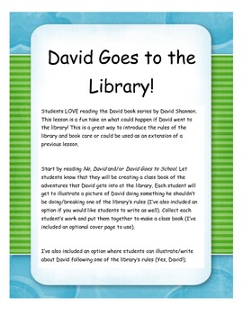 Preview of David Goes to the Library