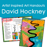 David Hockney Inspired Art Step by Step Handout or Art Sub Lesson