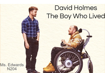 Preview of David Holmes: The Boy Who Lived  (slideshow and worksheet))