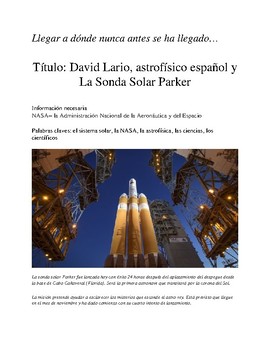 Preview of David Lario, astrofísico español y La Sonda Solar Parker