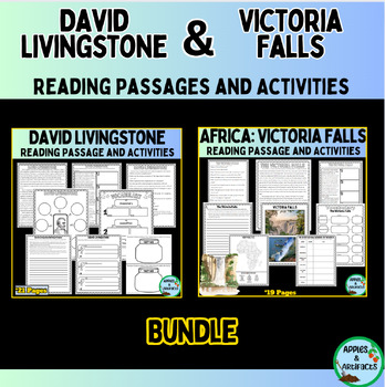 Preview of David Livingstone and Victoria Falls Passages, Questions, & Activities Bundle
