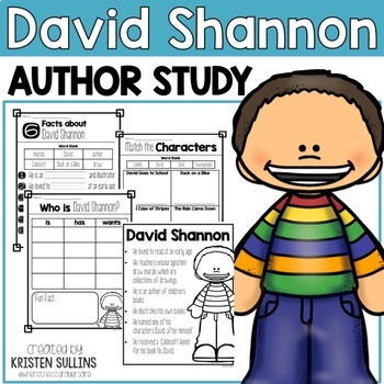 Preview of David Shannon Author Study and Book Study Bundle
