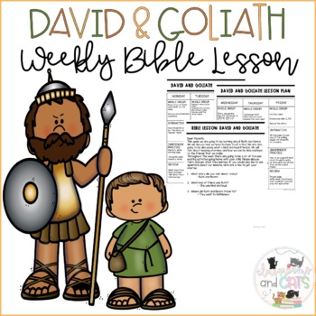 David and Goliath Bible Lesson - Religion - Catholic or Christian - No Prep