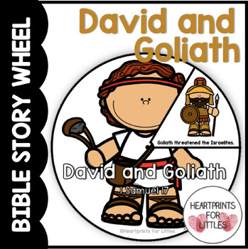 David and Goliath Bible Story Wheel by Heartprints for Littles | TPT