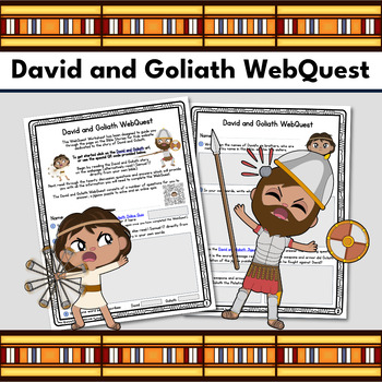 Preview of David and Goliath Bible WebQuest (Standard Edition)