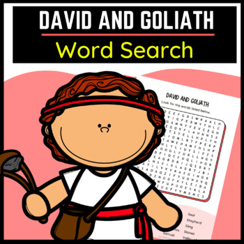 Preview of David and Goliath Bible Word Search