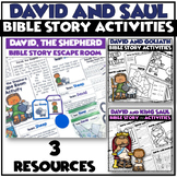 David and Goliath Escape Room Booklets and Activities for 