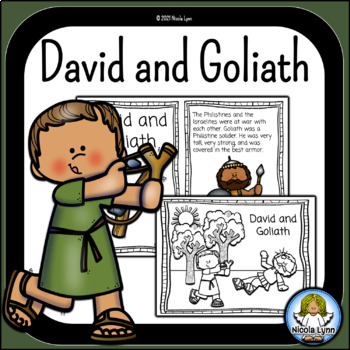 David and Goliath Mini Book and Worksheets by Nicola Lynn | TPT