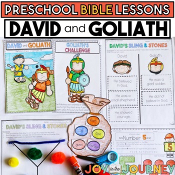 Preview of David and Goliath (Preschool Bible Lesson)
