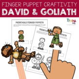 David and Goliath Preschool Lesson: Stick/Finger Puppet Craft