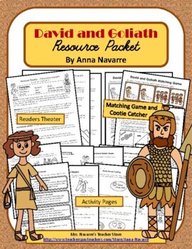 Preview of David and Goliath Resource Packet - Bible Story