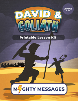 Preview of David and Goliath Sunday School Lesson [Printable & No-Prep]