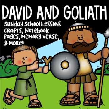 Preview of David and Goliath Sunday School Lessons | Interactive Notebook Pages