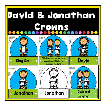 David and Jonathan Bible Story Crowns/Hats/Headbands by Blue Gems