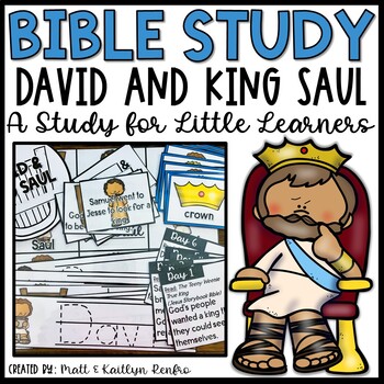 Preview of David and King Saul Bible Lessons Kids Homeschool Curriculum | Sunday School