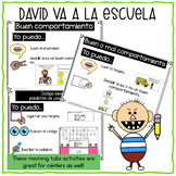 David va a la escuela | Spanish Book Companion | Back to school