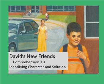 Preview of David's New Friends Comprehension Strategies