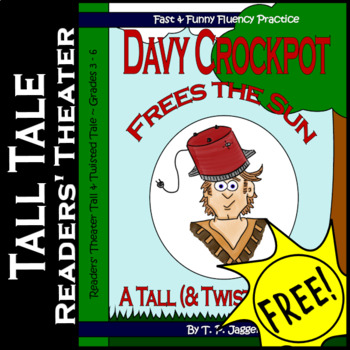 Preview of Free Davy Crockett Readers' Theater Tall Tale Script ~ Grades 3, 4, 5 & 6