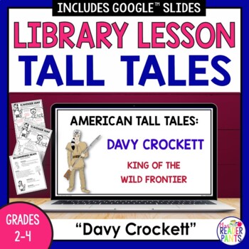 Preview of Davy Crockett - Tall Tales Lesson - Sally Ann Thunder - American Folklore Lesson
