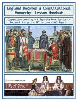 Preview of Day 063_England becomes a Constitutional Monarchy - Lesson Handout