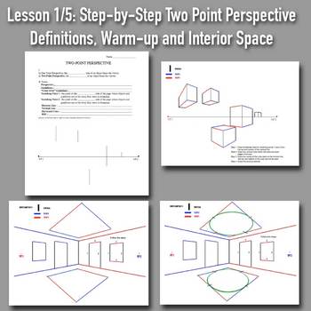 Lesson 1 5 Perspective Drawing Boot Camp Step By Step Powerpoints W Handouts