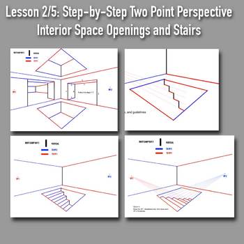 Lesson 2 5 Perspective Drawing Boot Camp Step By Step Powerpoints W Handouts