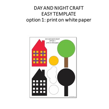 Day And Night Craft House Sun And Moon Craft By Non Toy Gifts