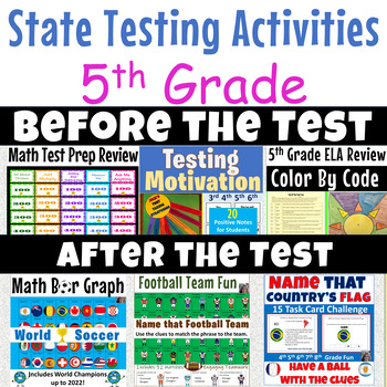 Preview of Day Before State Testing Activities After State Testing Activities 5th Grade