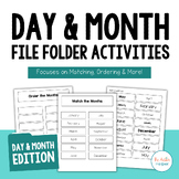 Day & Month File Folder Activities