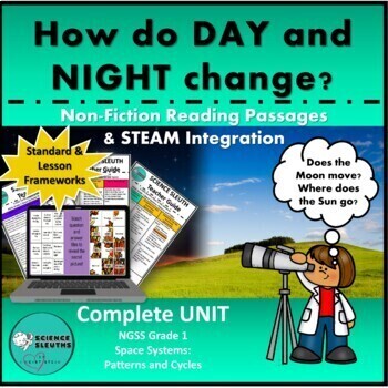 Preview of Day & Night - Space Systems: Patterns and Cycles NGSS Grade 1 - Science Sleuths