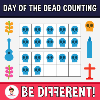 Preview of Day Of The Dead Counting Clipart