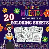 Day Of The Dead / Dia De Los Muertos Coloring Sheets!