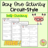 Day One Circuit-Style Activity Freebie
