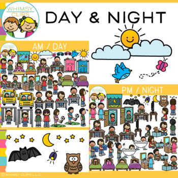 Preview of Day and Night Clip Art