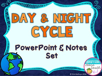 Preview of Day and Night Cycle PowerPoint and Notes Set