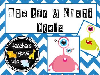 Preview of Day and Night Cycle PowerPoint and Notes Sheet